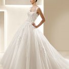 Hot sale appliques crystal ball gown wedding dress V0070