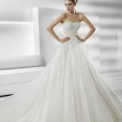 Hot sale appliques lace wedding dress V0071