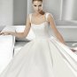 Cap sleeve ball gown beading wedding dress V0073