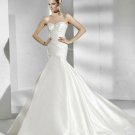Mermaid beading elegant sexy wedding dress V0074