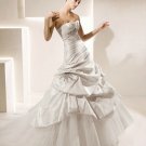 A-line appliques lace cryatal sexy wedding dress V0078
