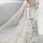 Mermaid ruffle sexy wedding dress V0079