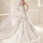 Organza hand flower sexy wedding dress V0080