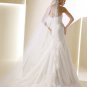 Lace appliques sweetheart A-line wedding dress V0089