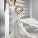 Designer sweetheart elegant wedding dress V0093