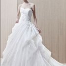 Appliques organza A-line wedding dress E0008