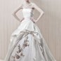 Sweetheart designer ball gown appliques wedding dress E0021