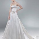 Hot sale designer lace satin wedding dress S0005