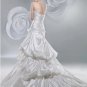 Hot sale handmade flower designer satin wedding dress S0006
