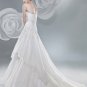Hot sale crystal designer chiffin wedding dress S0008