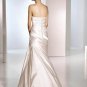 Hot sale ivory designer satin wedding dress S0009