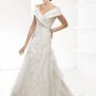 Hot sale elegant designer A-line off shoulder wedding dress S0012