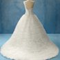 Hot sale elegant designer A-line chiffin real sample wedding dress S0015