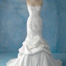 Hot sale designer mermaid appliques real sample wedding dress S0019