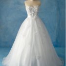 A-line appliques real sample wedding dress S0021
