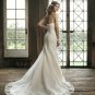 A-line designer appliques lace wedding dress S0033