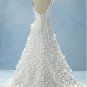 A-line designer one-shoulder real sample elegant wedding dress S0041