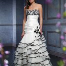 A-line designer organza elegant wedding dress S0043
