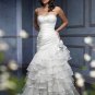 A-line designer organza elegant wedding dress S0043