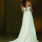 A-line designer chiffin crystal elegant wedding dress S0044