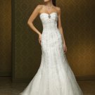 A-line designer crystal elegant wedding dress S0045