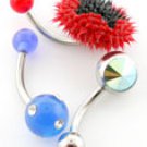 BEAUTIFUL 316 STAINLESS STEEL BODY JEWELRY  3 piece set