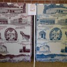 Roger Mills County Oklahoma Afghan Tapestry Throw Blue Teal