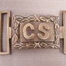 BELT BUCKLE CS OFFICER--2 PIECE
