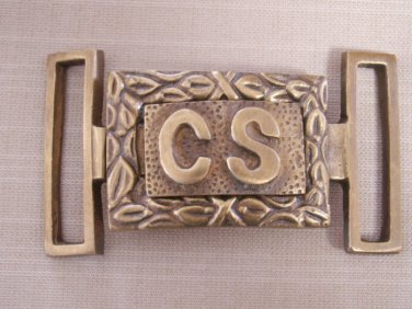 BELT BUCKLE CS OFFICER--2 PIECE