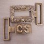 BELT BUCKLE CS OFFICER--2 PIECE