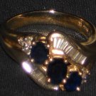 14kt yellow gold ladies dress ring