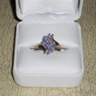 Ladies 14kt Yellow Gold Diamond and Tanzanite ring