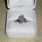 Ladies 14kt Yellow Gold Diamond and Tanzanite ring