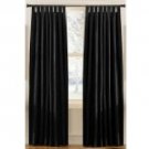 82" X 72" WENDY TAB TOP-2 PANEL SET- BLACK-100% COTTON SAILCLOTH