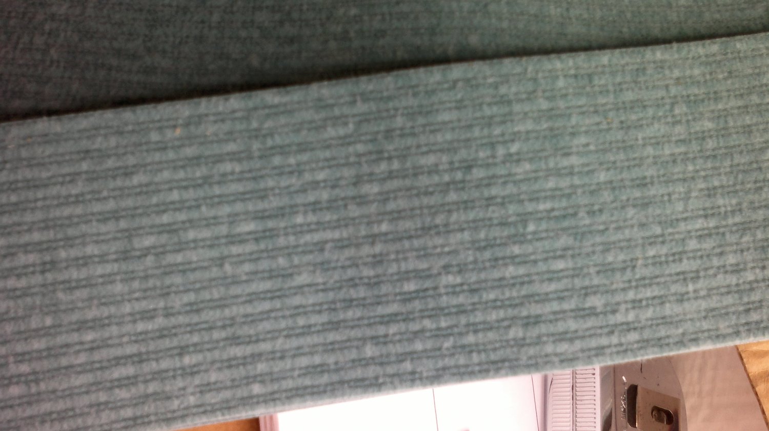 29 VANES JCPENNY FABRIC VANES VERTICAL BLINDS CAPRICE BLUE SPRUCELF84"L