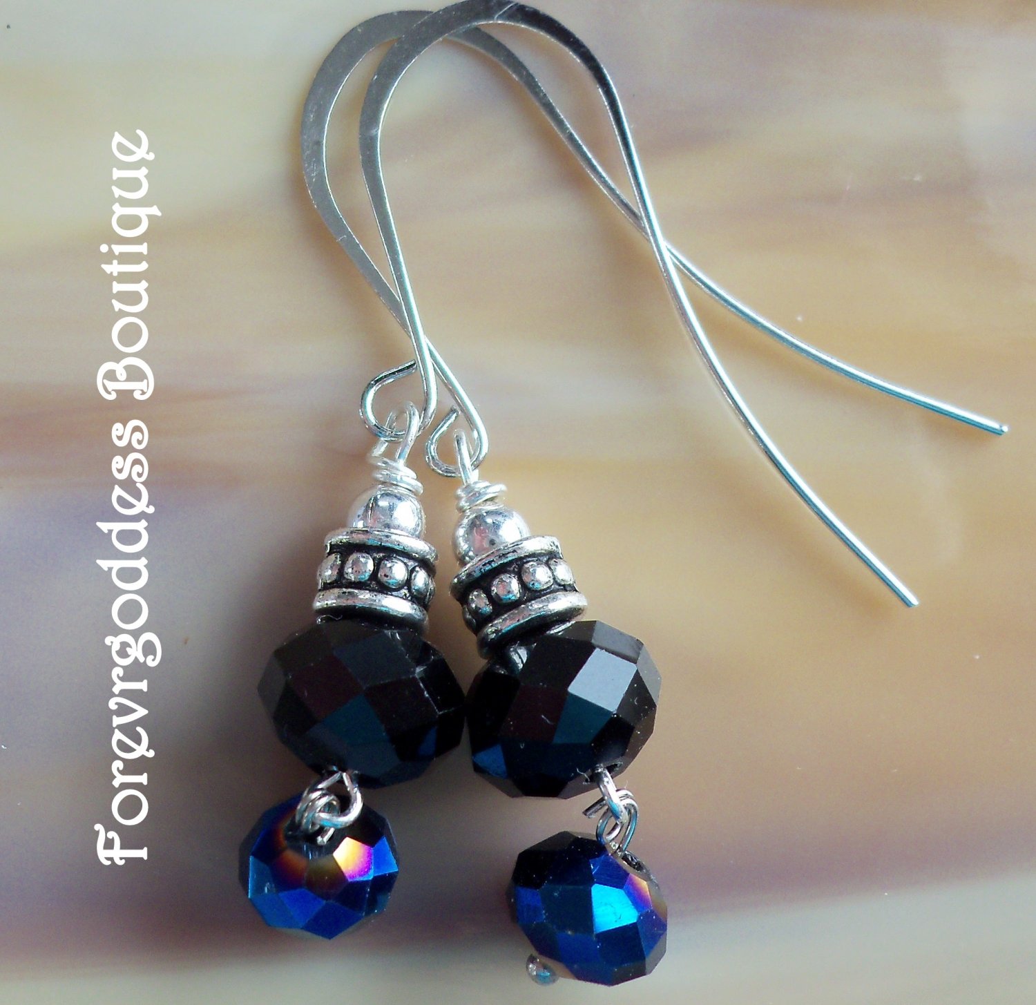 black and cobalt blue
