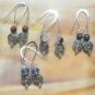 SKY Blue crystals with Indian swirls earrings