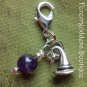 Amethyst / Witch’s hat pet  pendant