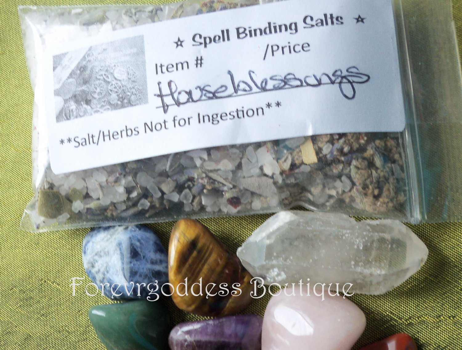 Spell Binding salt/herb mix â�� House blessing   Item#SBW 03-04