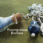 Blue Kyanite Glass  Pendulum
