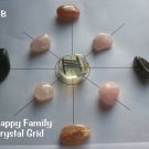 Happy Family Crystal Grid  Kit