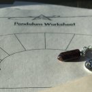 Mahogany Obsidian  pendulum / Worksheet