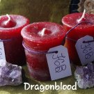 Dragon's blood votive candle