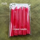 RED chime candles