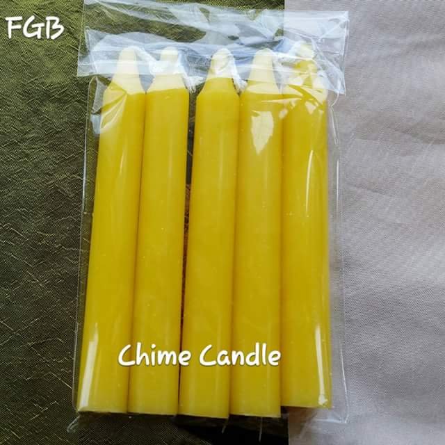 YELLOW chime candles
