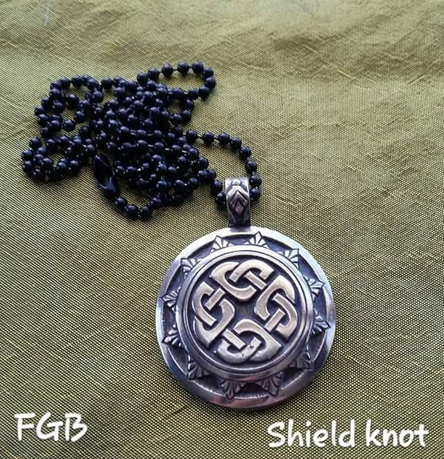 Shield Knot pendants
