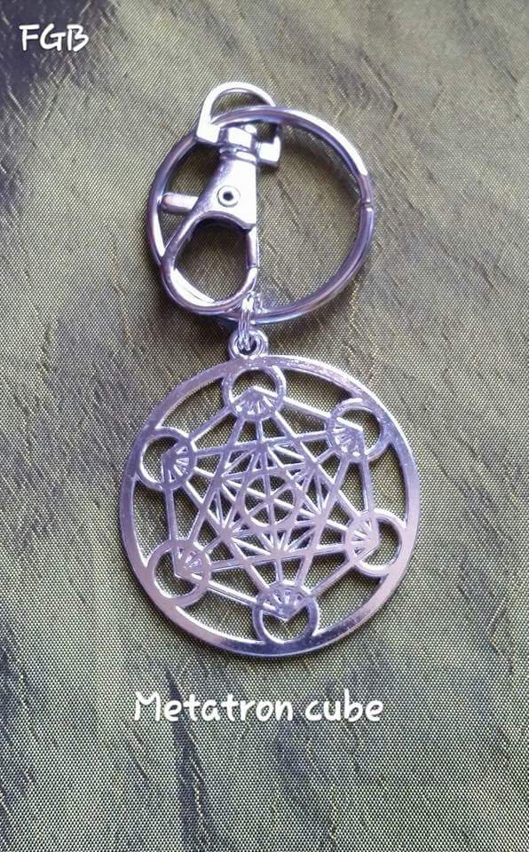 Metatron cube keychain #MCKC#01 A-B