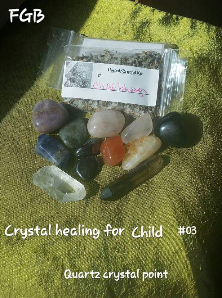Crystal healing for a child #03 crystal quartz point