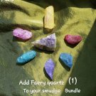 ADD Faery quartz point to smudge bundle