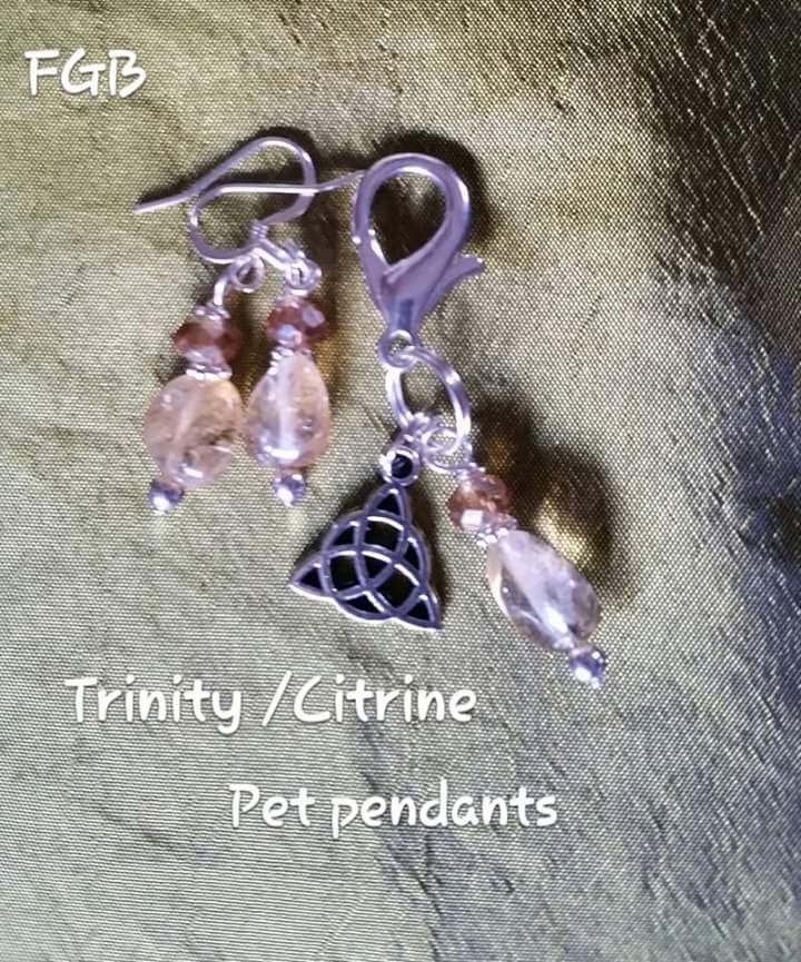Protection pendants citrine -Trinity